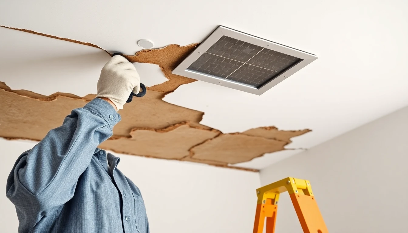 Ceiling Water Damage Repair